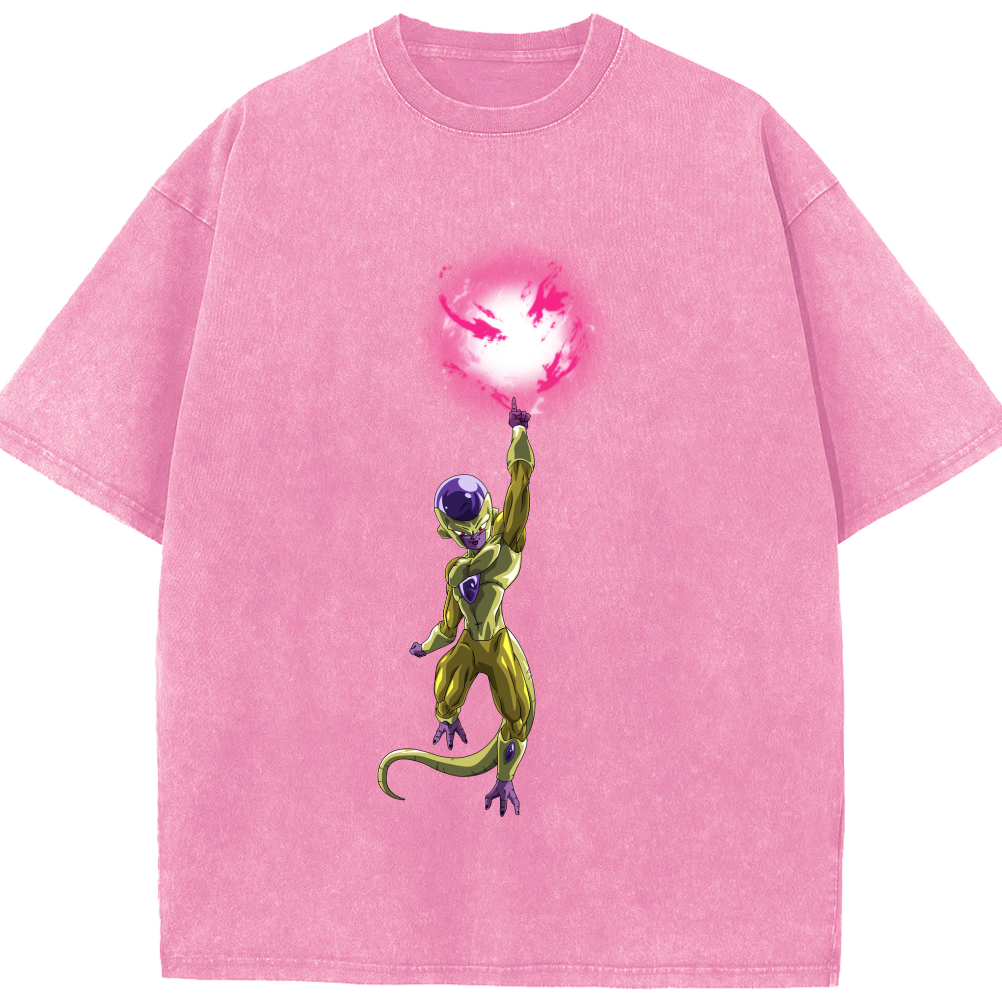 （画像用） ドラゴンボール フリーザ DRAGON BALL Frieza 綿100% ヴィンテージ風 半袖Tシャツ（フロントプリント）
